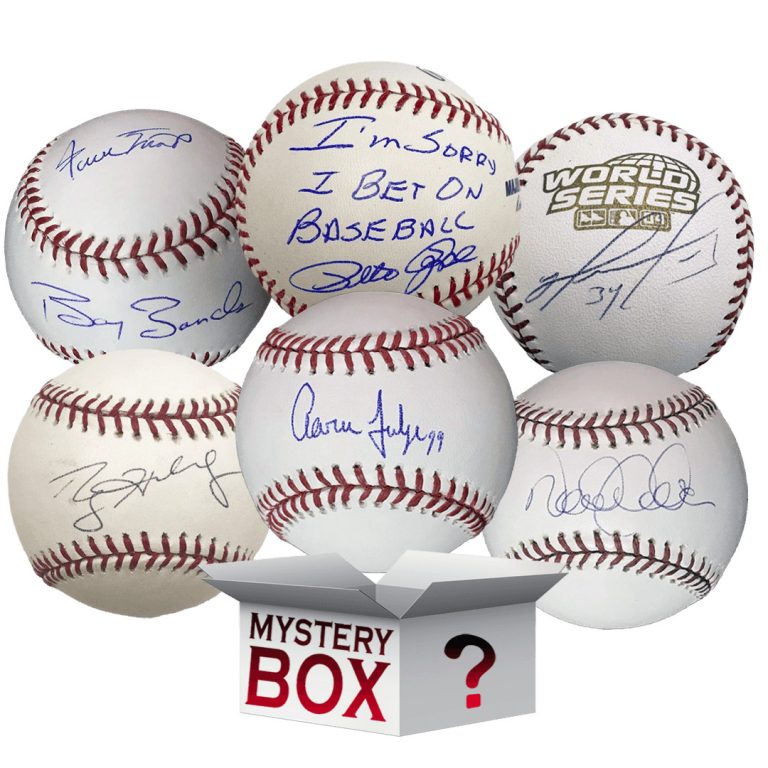 Autographed/Signed Rawlings Official MLB Mystery Box with PSA JSA BAS COA