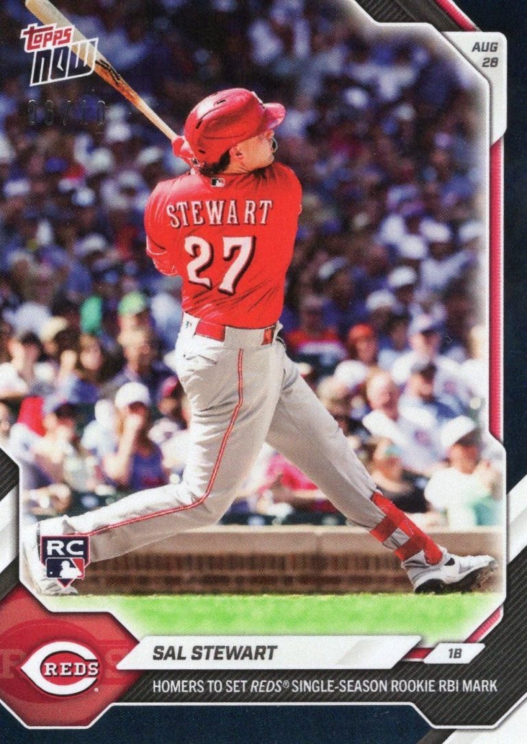 2026 Topps Now Sal Stewart #604 Black Foil /10 Rookie RC Baseball Card