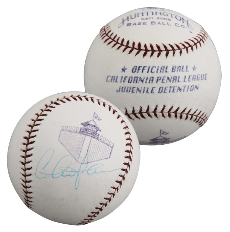 Charlie Sheen Major League Signed California Penal League Baseball BAS #BY031111