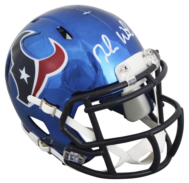 Texans Deshaun Watson Authentic Signed Chrome Speed Mini Helmet BAS #BY093005
