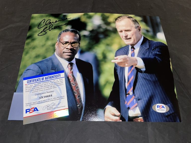 Clarence Thomas Signed 8x10 Photo Supreme Court Justice PSA/DNA #6