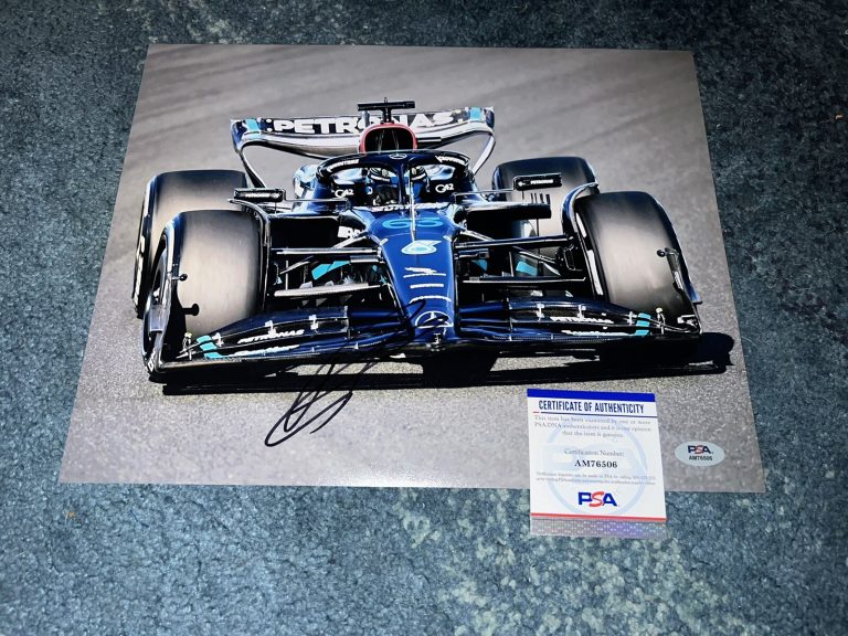 George Russell Signed 11x14 Photo Formula 1 Mercedes Driver PSA/DNA