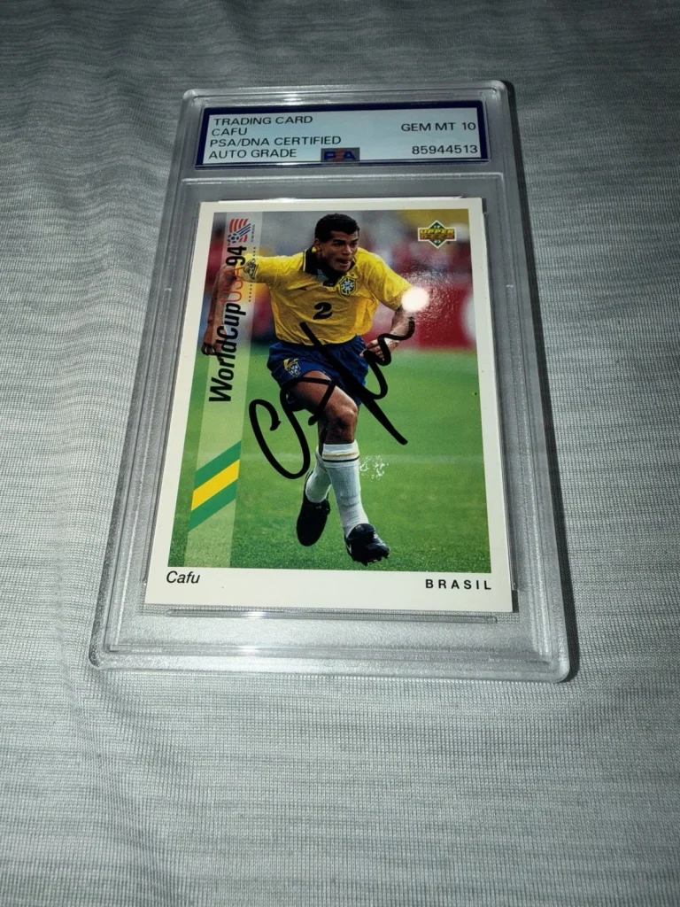 Cafu Signed 1994 Upper Deck Trading Card Brazil World Cup Star Gem 10 PSA/DNA #2