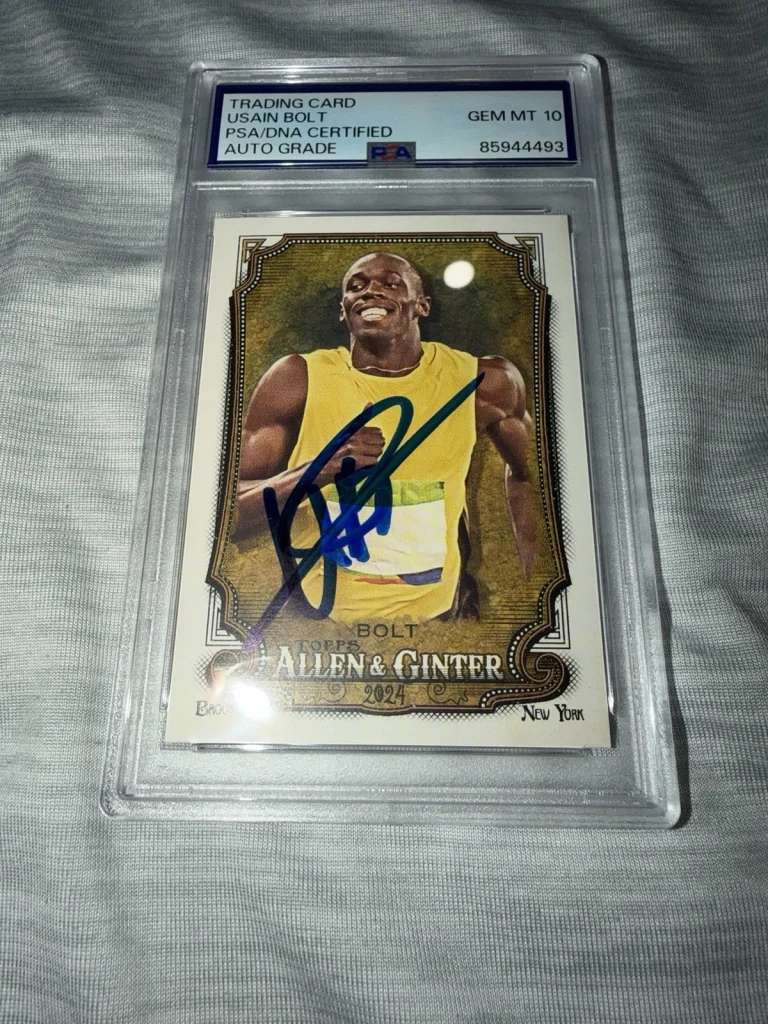 Usain Bolt Signed 2024 A&G Base Trading Card #208 Legend Gem 10 Auto PSA/DNA #6