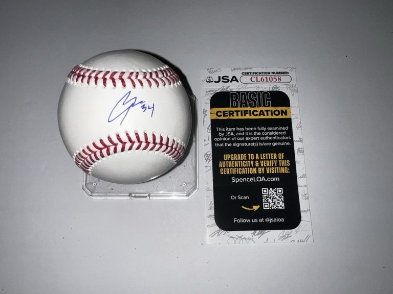 Connor Phillips Signed Official Major League Baseball Cincinnati Reds JSA Auth