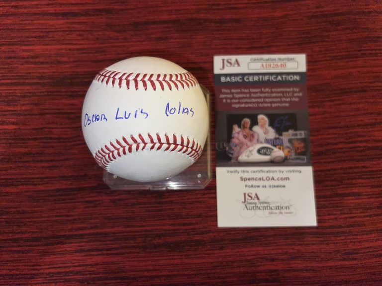 Oscar Colas Signed Official Major League Baseball Chicago White Sox JSA #4