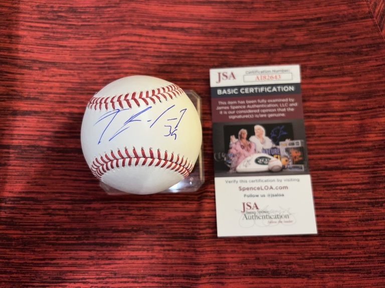 Thairo Estrada Signed Official Major League Baseball San Francisco Giants JSA