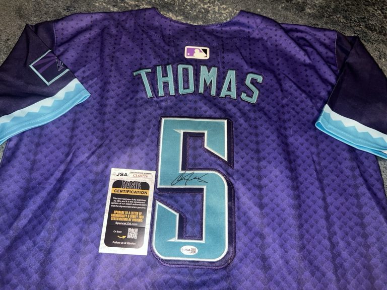 Alek Thomas Signed Arizona Diamondbacks Jersey All Star Slugger JSA Auth