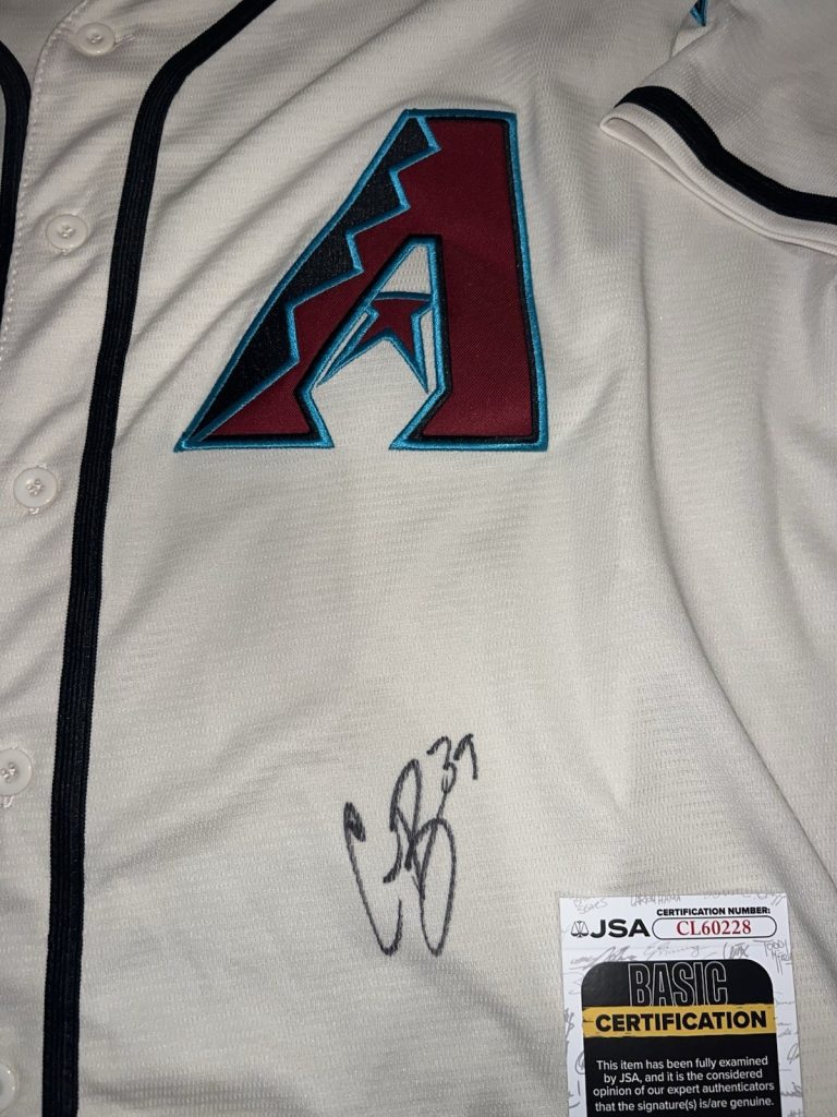 Corbin Burnes Signed Arizona Diamondbacks Jersey All Star Ace JSA Auth #2
