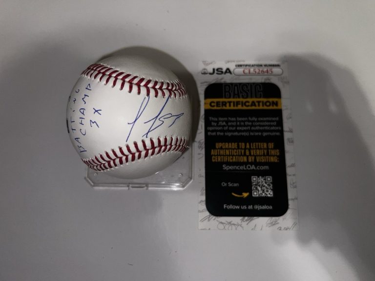 Luis Arraez Signed Official Major League Baseball San Fran Giants JSA Auth
