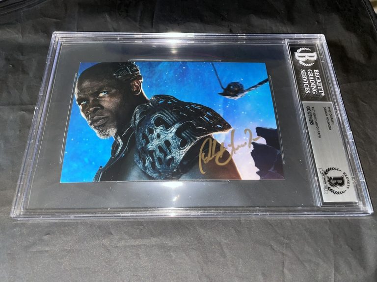 Djimon Hounsou Signed 4x6 Photo Blood Diamond, Korath Beckett Encap #2