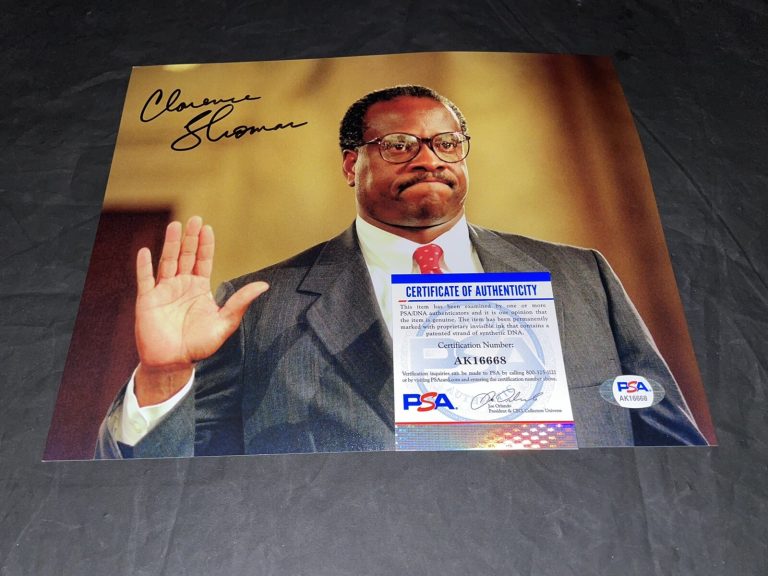 Clarence Thomas Signed 8x10 Photo Supreme Court Justice PSA/DNA #2