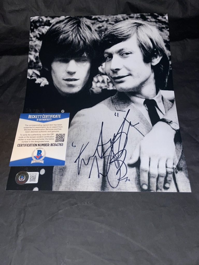 Charlie Watts Signed 8x10 Photo Rolling Stones Drummer Superstar Beckett #2