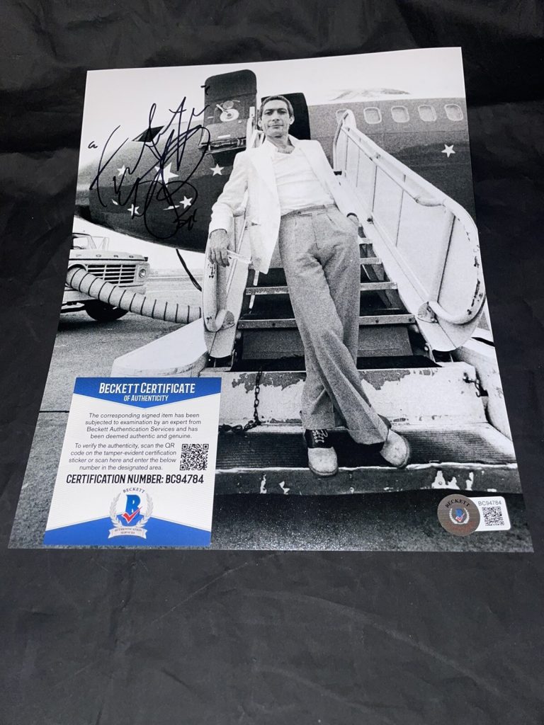 Charlie Watts Signed 8x10 Photo Rolling Stones Drummer Superstar Beckett #3