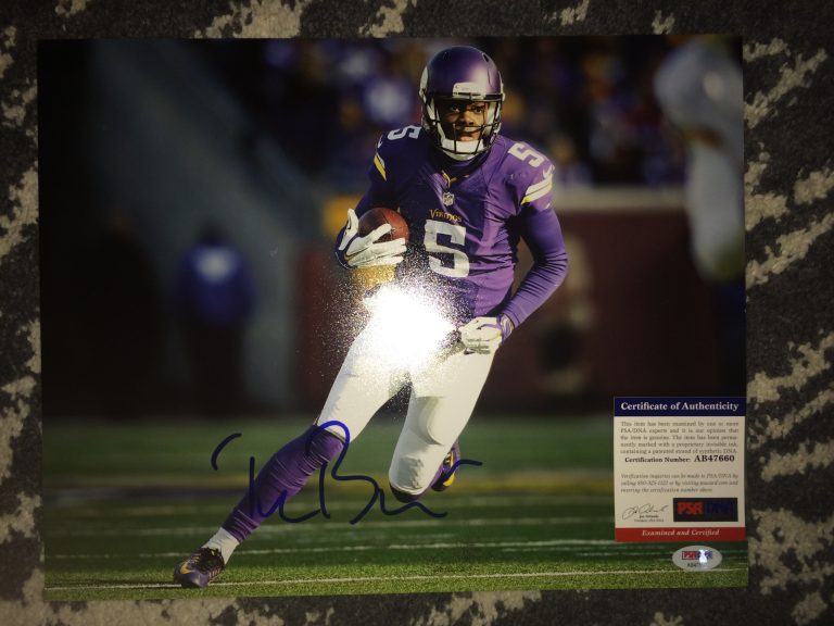Teddy Bridgewater Signed Minnesota Vikings 11x14  Photo Star QB #6 PSA/DNA