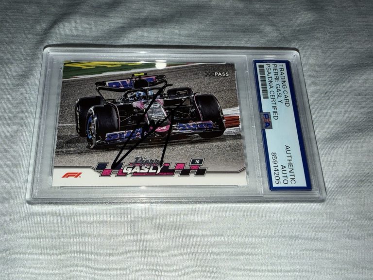 Pierre Gasly Signed 2024 Topps Paddock Pass F1 Card Alpine F1 PSA/DNA