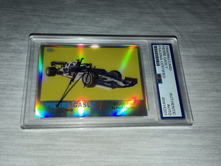 Pierre Gasly Signed 2021 Topps Chrome F1 Card #T61-PG Alpine F1 Star PSA/DNA