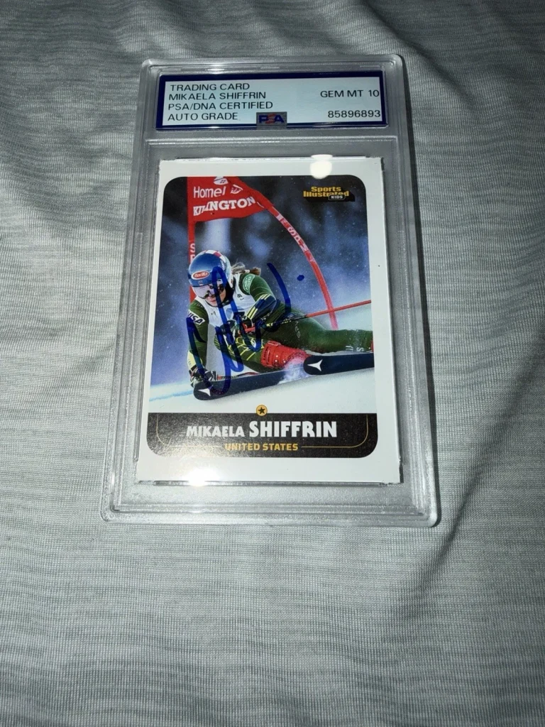 Mikaela Shiffrin Signed 2020 Sports Illustrated For Kids Trading Card PSA/DNA #2