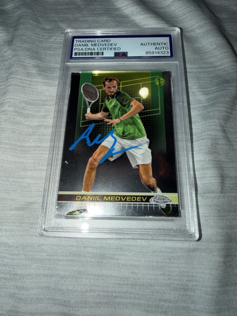Daniil Medvedev Signed 2024 Topps Chrome Trading Card 1st Superstar PSA/DNA #2