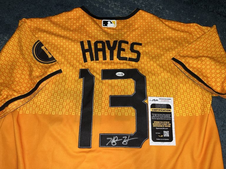 Ke'Bryan Hayes Signed Pittsburgh Pirates Jersey All Star Slugger JSA Auth