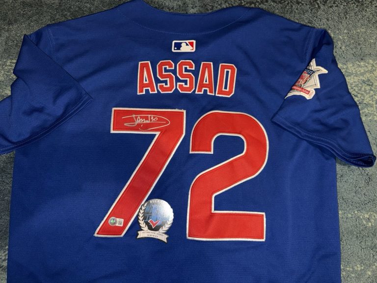 Javier Assad Signed Chicago Cubs Jersey Superstar Ace Champ Beckett