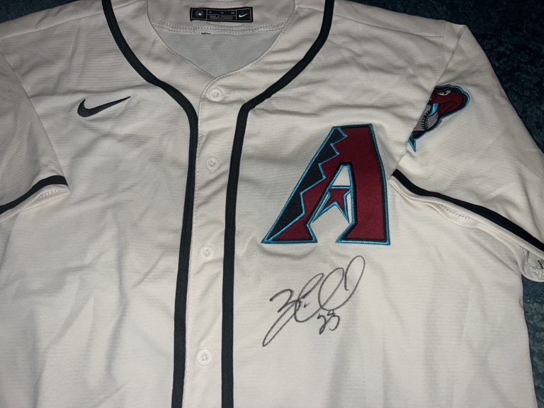 Zac Gallen Signed Arizona Diamondbacks Jersey Superstar Ace JSA Auth #3
