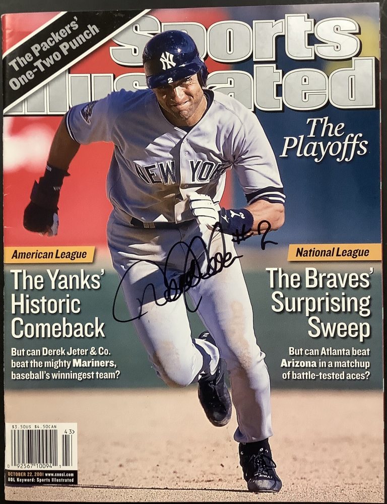 Derek Jeter Signed Sports Illustrated Magazine JSA Autograph HOF 2020 2 No Label