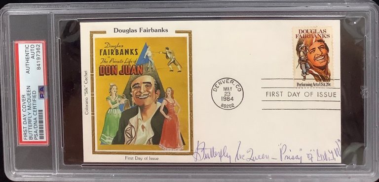 Butterfly McQueen Signed FDC Envelope Prissy Gone With The Wind Auto PSA/DNA