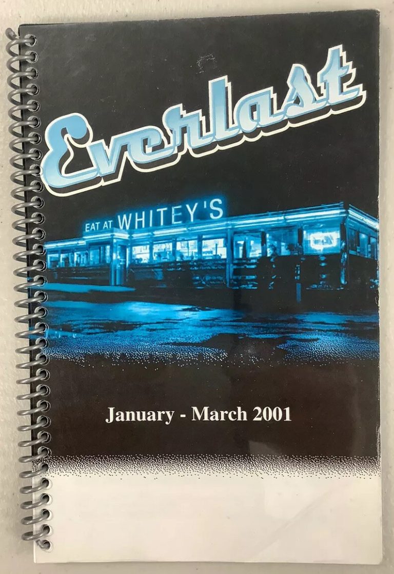 Everlast Tour Book Itinerary Book 2001 Eat At Whiteys US Tour Tough To Get Cool