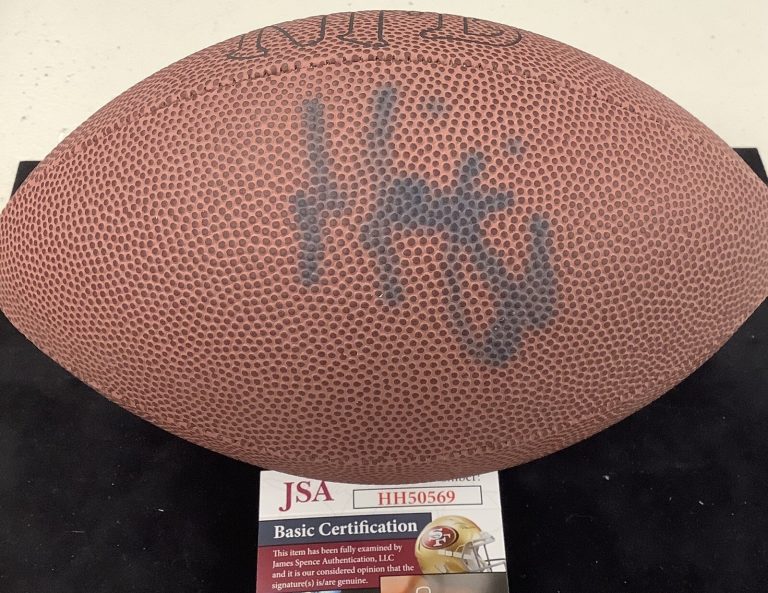 Marvin Harrison Signed Football Mini Football NFL Wilson Colts Autograph HOF JSA