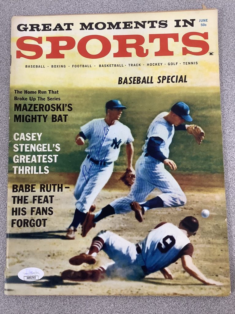 Bobby Richardson Signed Sports Mag Yankees Baseball Autograph JSA No Label 6/61