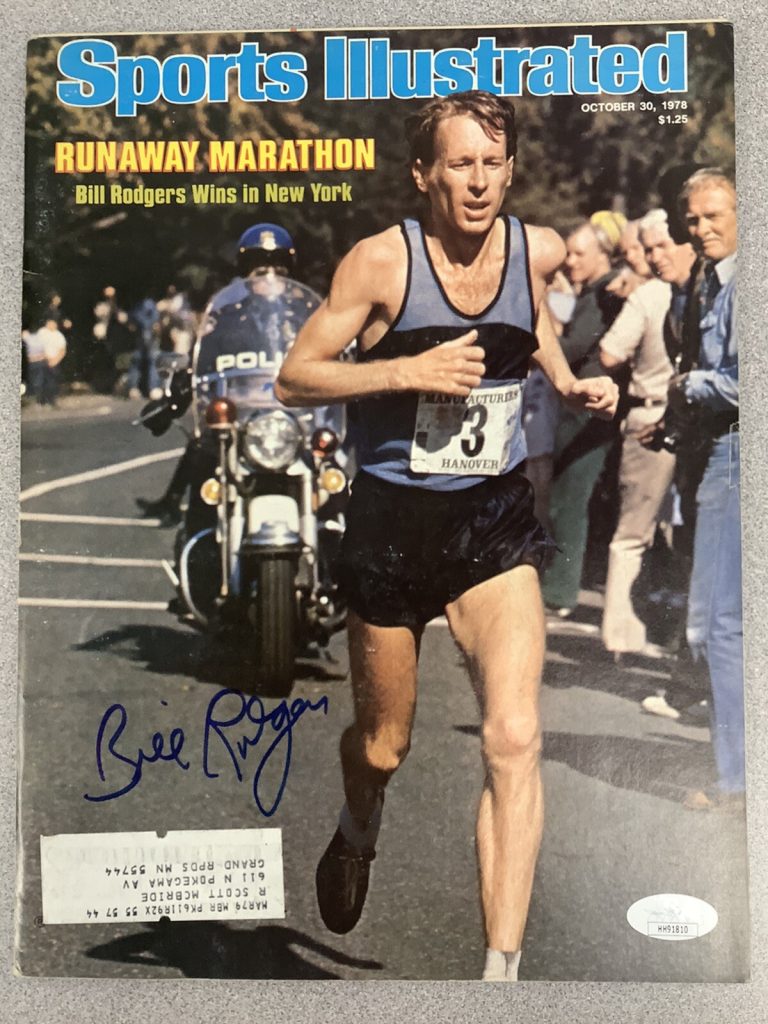 Bill Rodgers Signed Sports Illustrated 10/30/78 Olympic Marathon Runner Auto JSA
