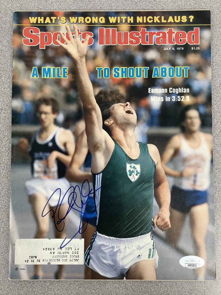 Eamonn Coghlan Signed Sports Illustrated 7/9/79 Olympic Track Autograph JSA