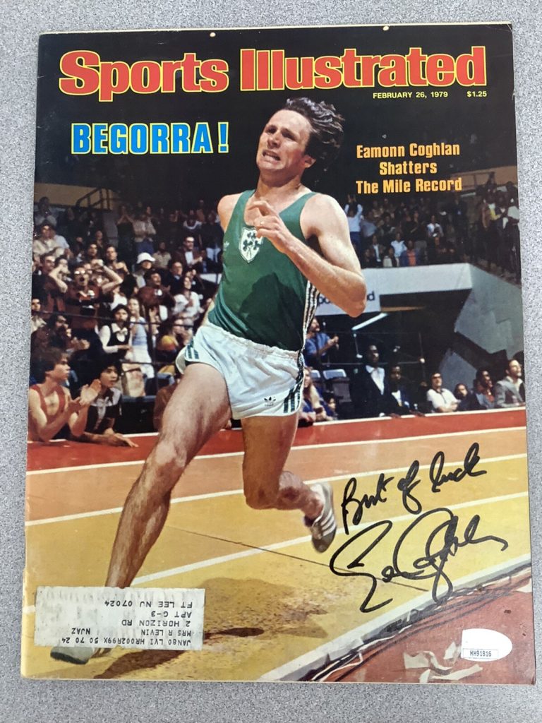 Eamonn Coghlan Signed Sports Illustrated 2/26/79 Olympic Track Autograph JSA