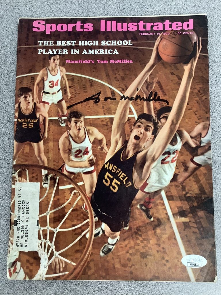 Tom McMillen Signed Sports Illustrated Magazine Basketball Autograph JSA 2/16/70