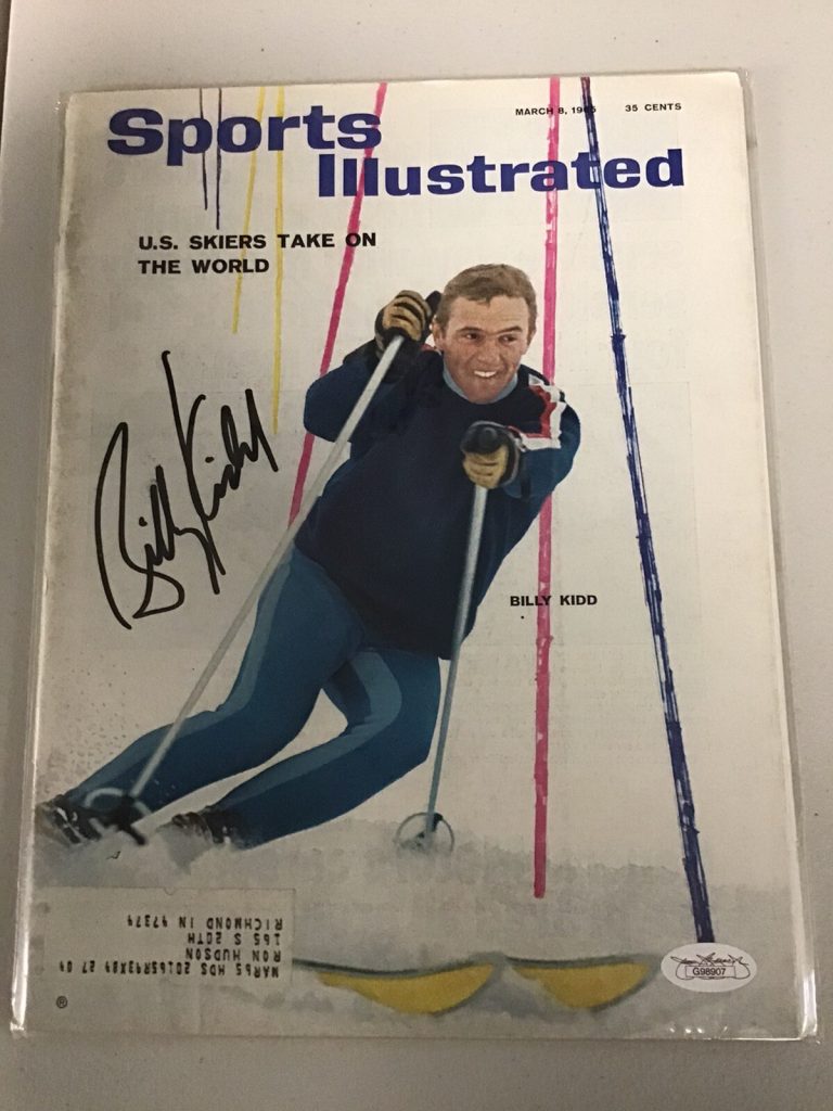 Billy Kidd Signed Sports Illustrated Olympics Skiing Silver Autograph JSA 3/8/65