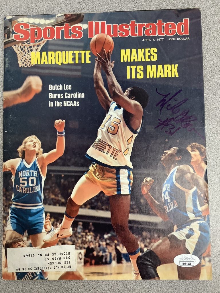 Mike O’Koren Signed Sports Illustrated Basketball NC Tar Heel Auto JSA 4/4/77