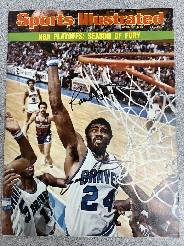 Garfield Heard Signed Sports Illustrated Basketball Auto No Label JSA 4/28/75 +1