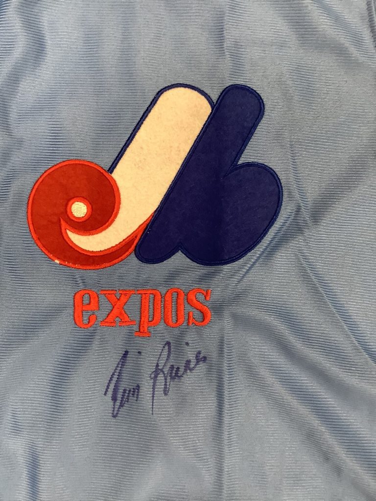 Tim Raines Signed Jersey Baseball Autograph #30 Montreal Expos Blue HOF JSA