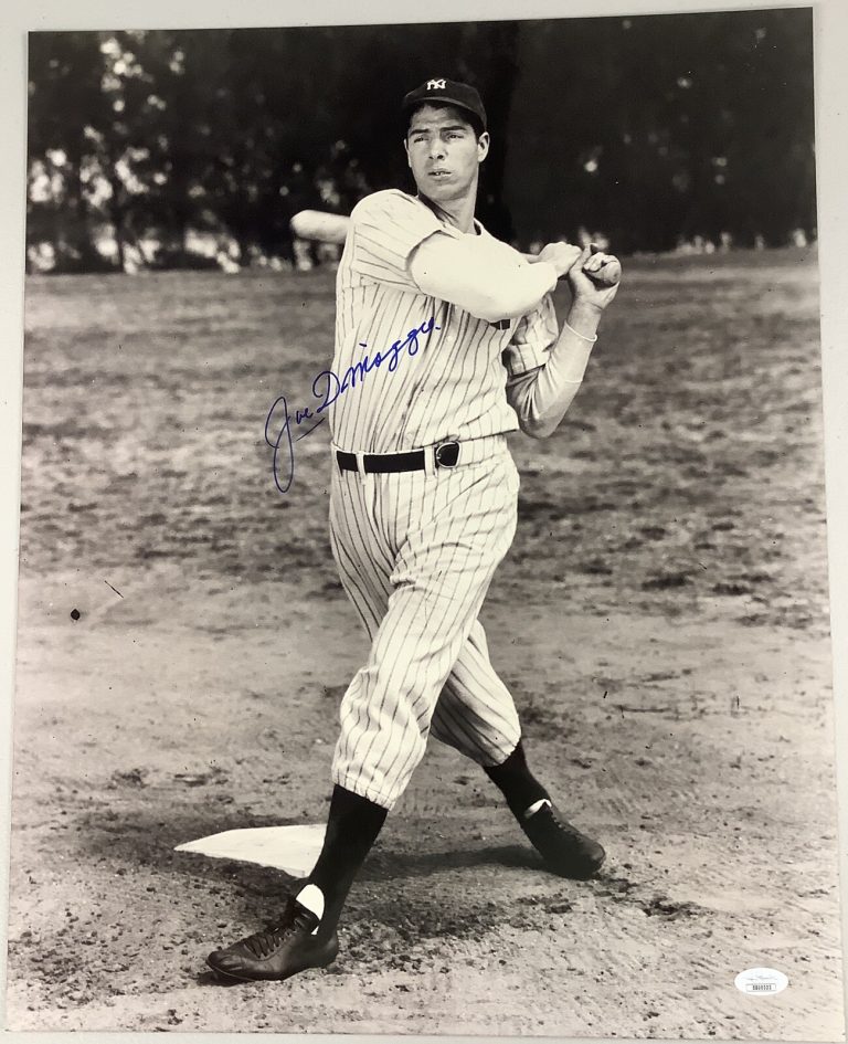 Joe DiMaggio Signed Photo 16x20 Autograph Baseball NY Yankees WSC All Star JSA