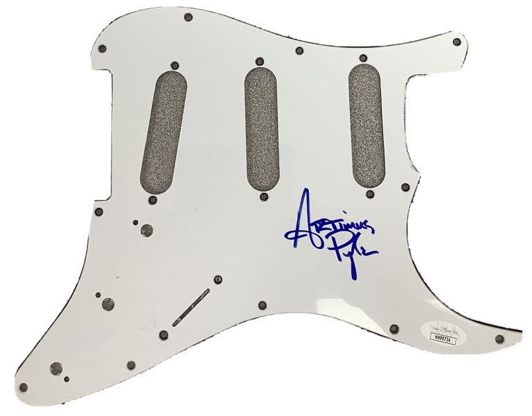 Artimus Pyle Signed Pick Guard JSA Lynyrd Skynyrd Autograph Drums Stratocaster