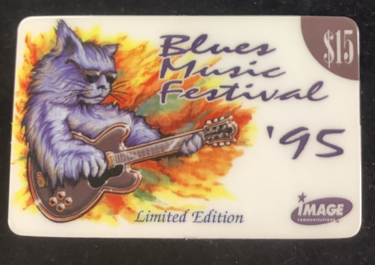 Blues Music Festival 1995 Telephone Calling Card BB King Magic Dick