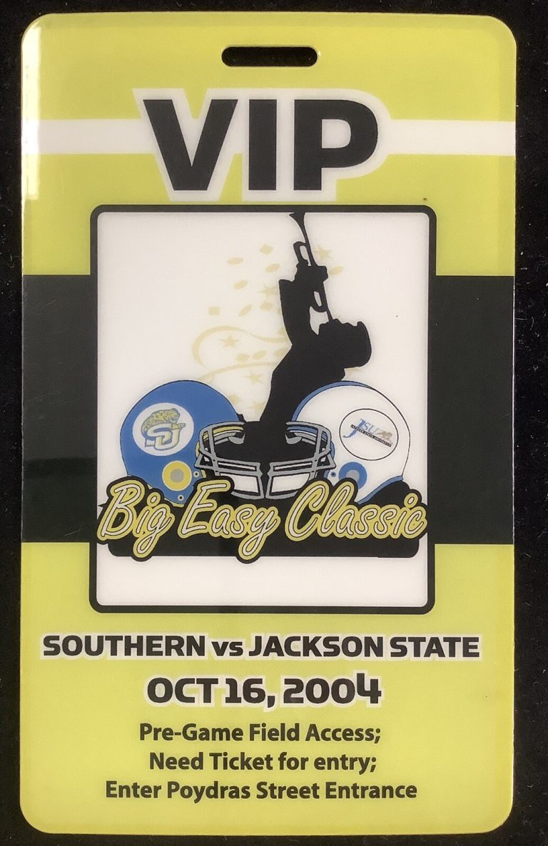 Big Easy Classic Southern vs Jackson State College Football All Access Pass VIP
