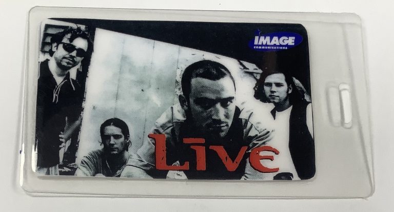 Live 1995 Telephone Calling Card Laminate Band Alternative Rock Music