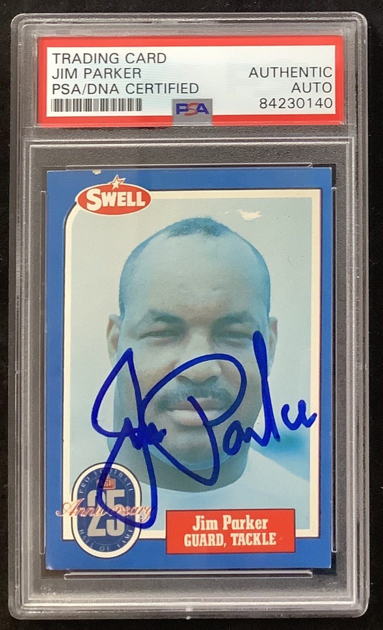 Jim Parker Signed 1988 Swell Card #98 Football Autograph HOF Colts PSA/DNA