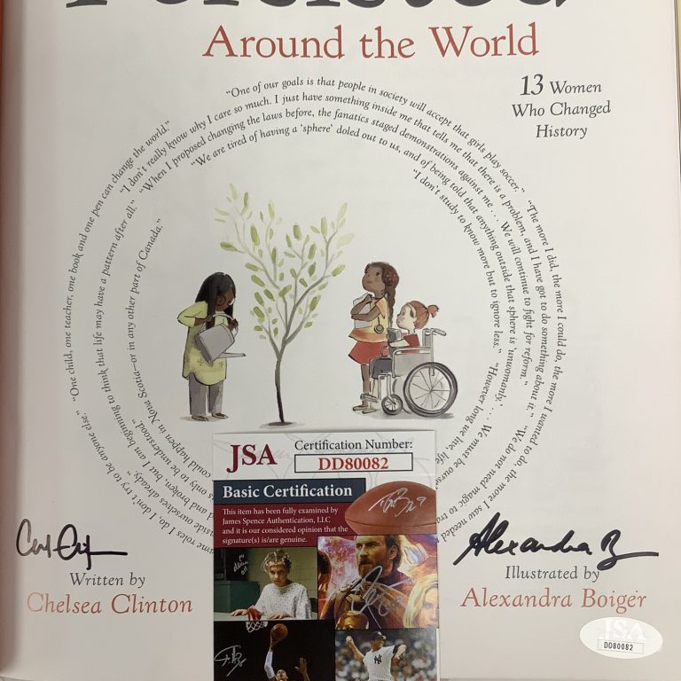 Chelsea Clinton Signed Book She Persisted Gutsy Woman Author First Daughter JSA