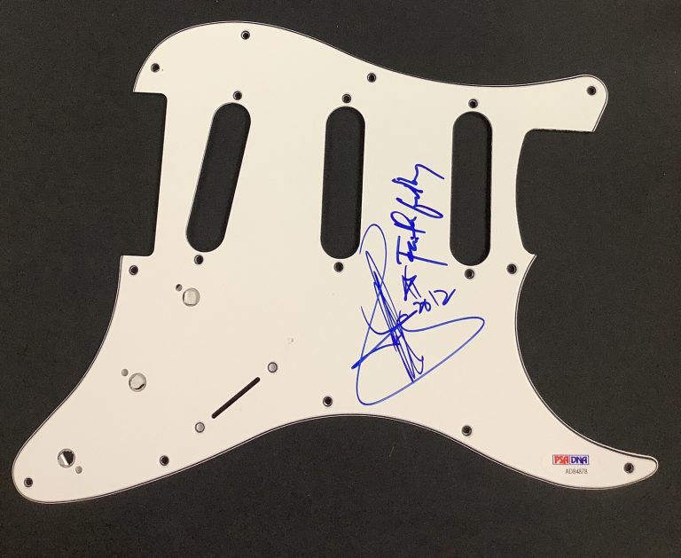 Arnel Pineda Signed Guitar Pickguard Journey Autograph Inscr Faithfully PSA/DNA