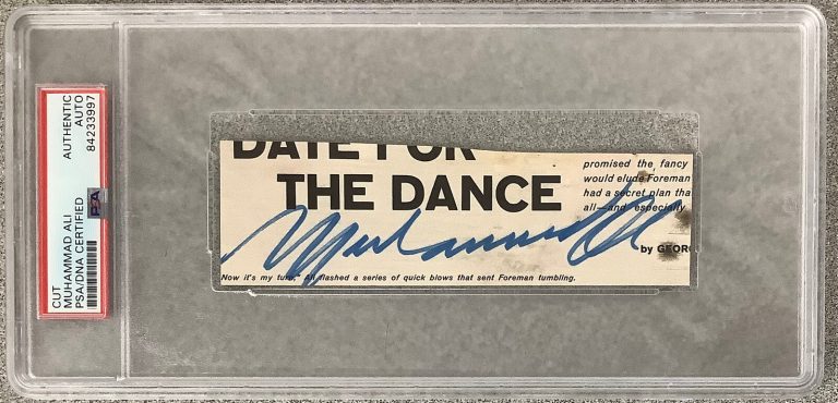 Muhammad Ali Signed Cut Vintage Full Sig Autograph The Greatest Boxing PSA/DNA 3