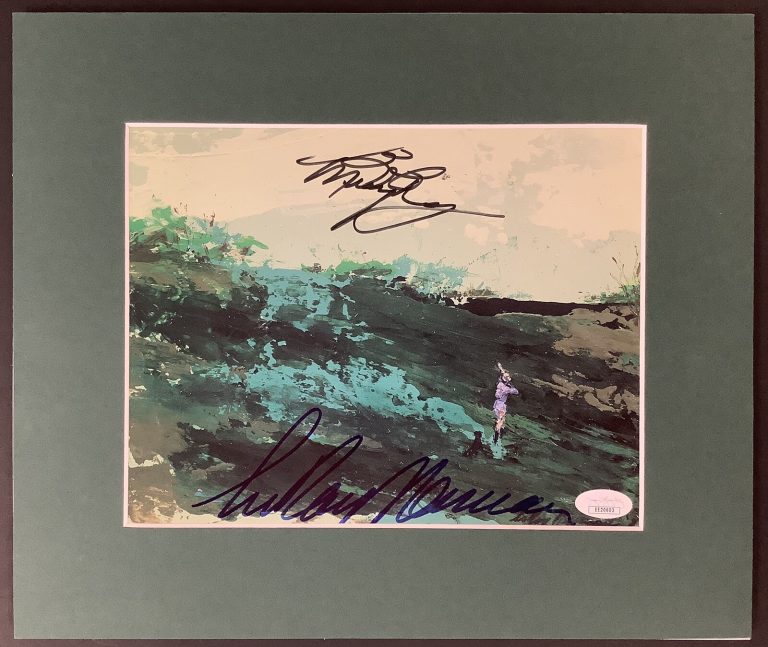 LeRoy Neiman Signed Print with Bob Murphy Golf Autograph PGA Champions Tour JSA