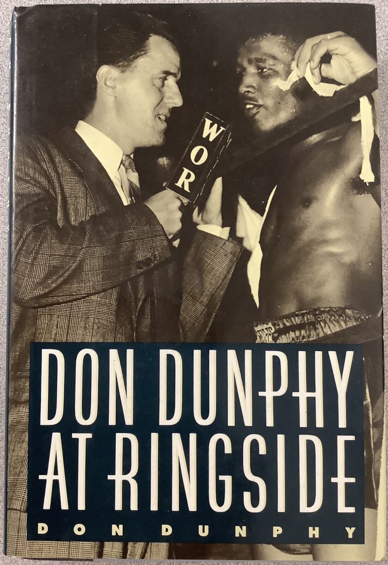 Don Dunphy Signed Book At Ringside HCB Boxing Announcer Autograph Radio HOF JSA